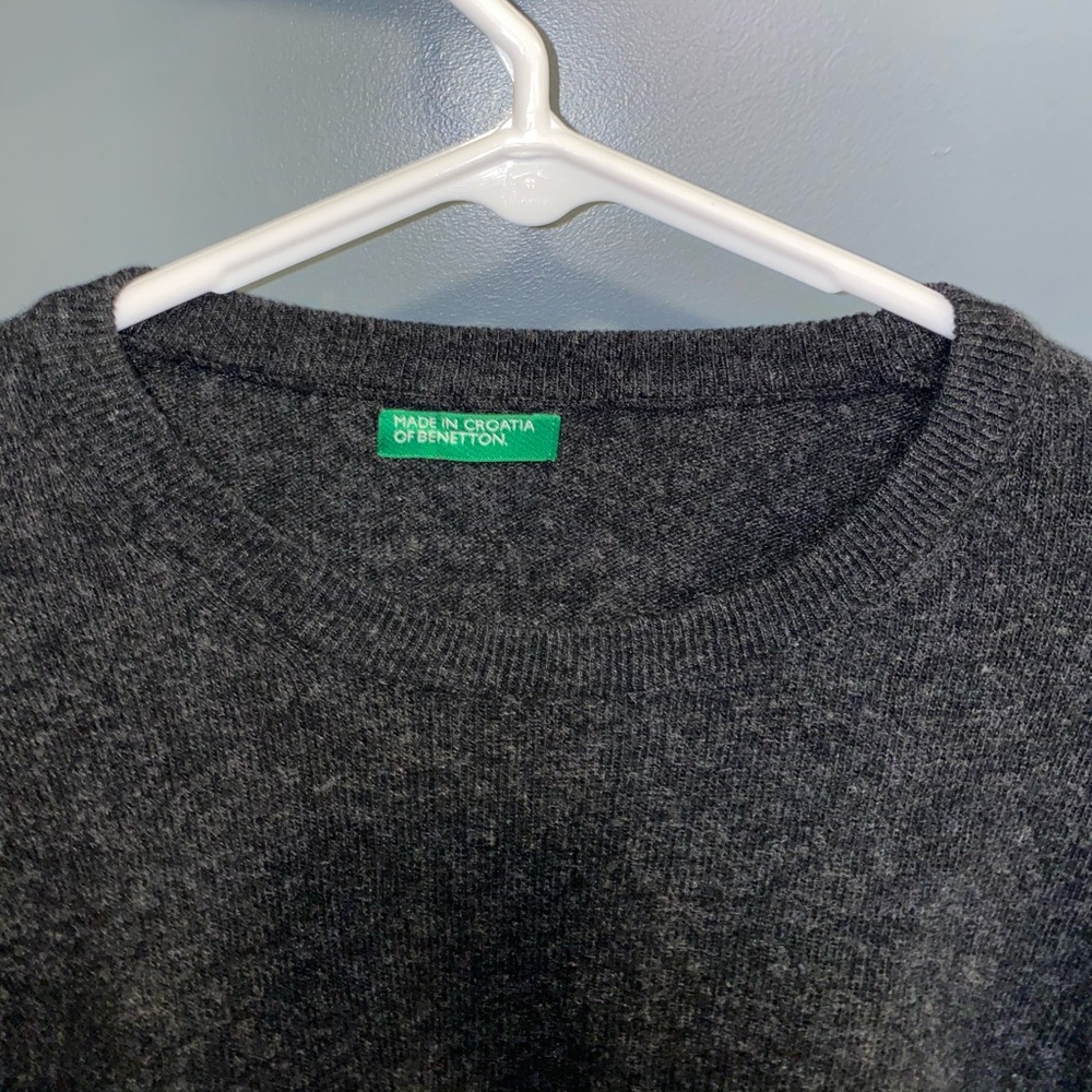 Chic Benetton Wool Sweater - Dark Grey